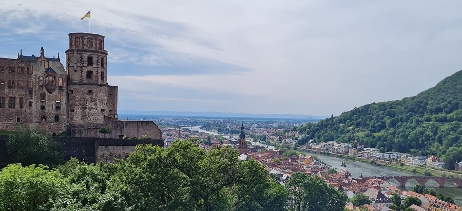 Heidelberg Ausblick von der Burg